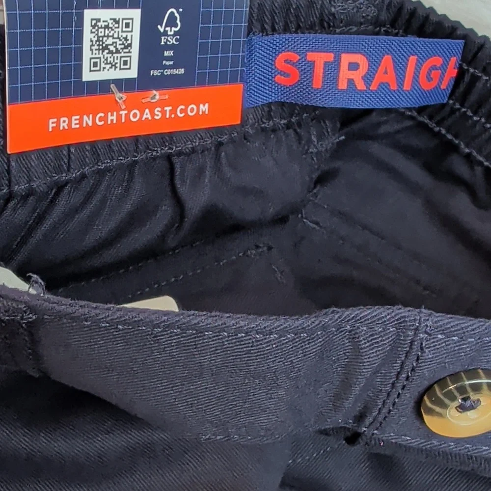 French Toast Girls Straight Leg Stretch Pull-on Pant Navy Size 5 Nwt